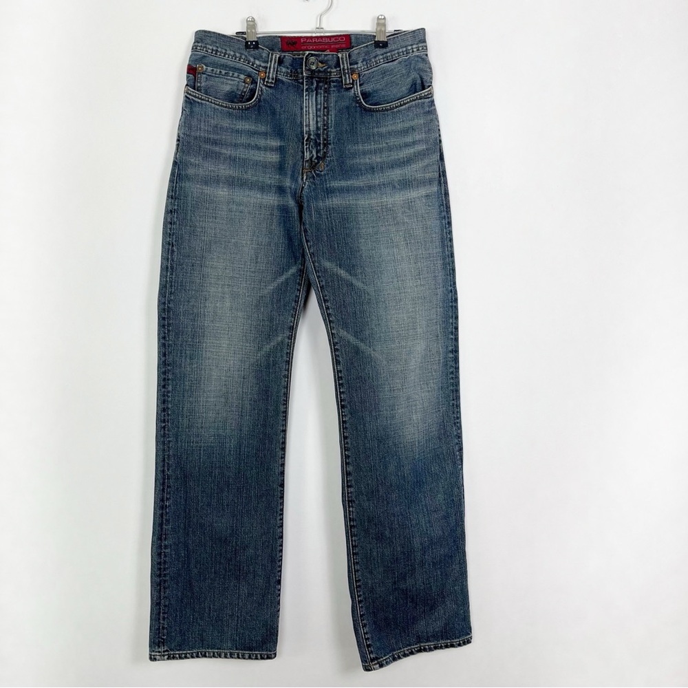 Parasuco Men’s Blue‎ Denim Straight Jeans Classic Style Size W32